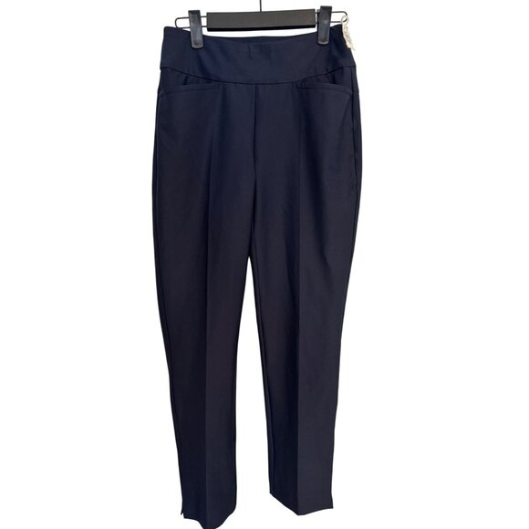 NWT Tail White Label Size 16 Womens Navy Golf UPF 50+ Pull-On Ankle Pants - Picture 5 of 16